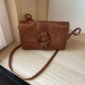 Frye small crossbody vintage brown
